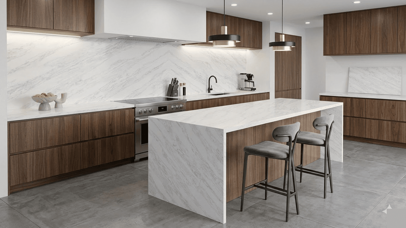 Calacatta Alaska kitchen