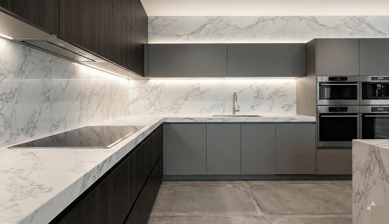 Calacatta Michelangelo kitchen
