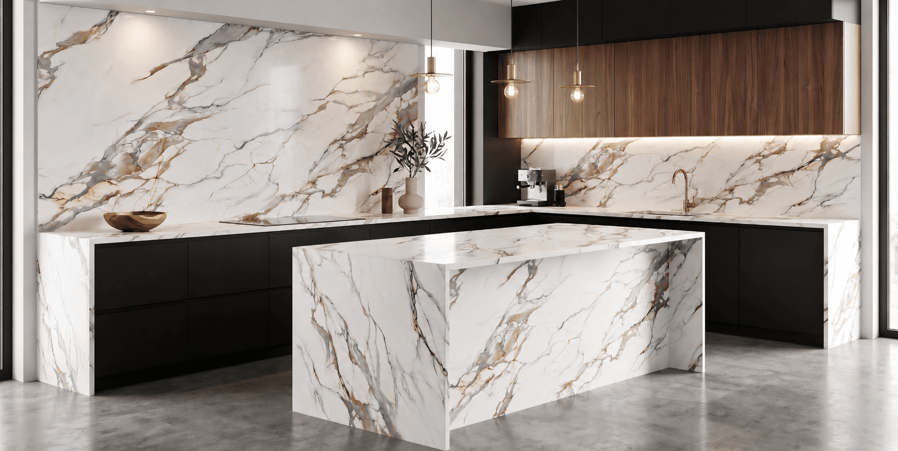 Calacatta Gold kitchen