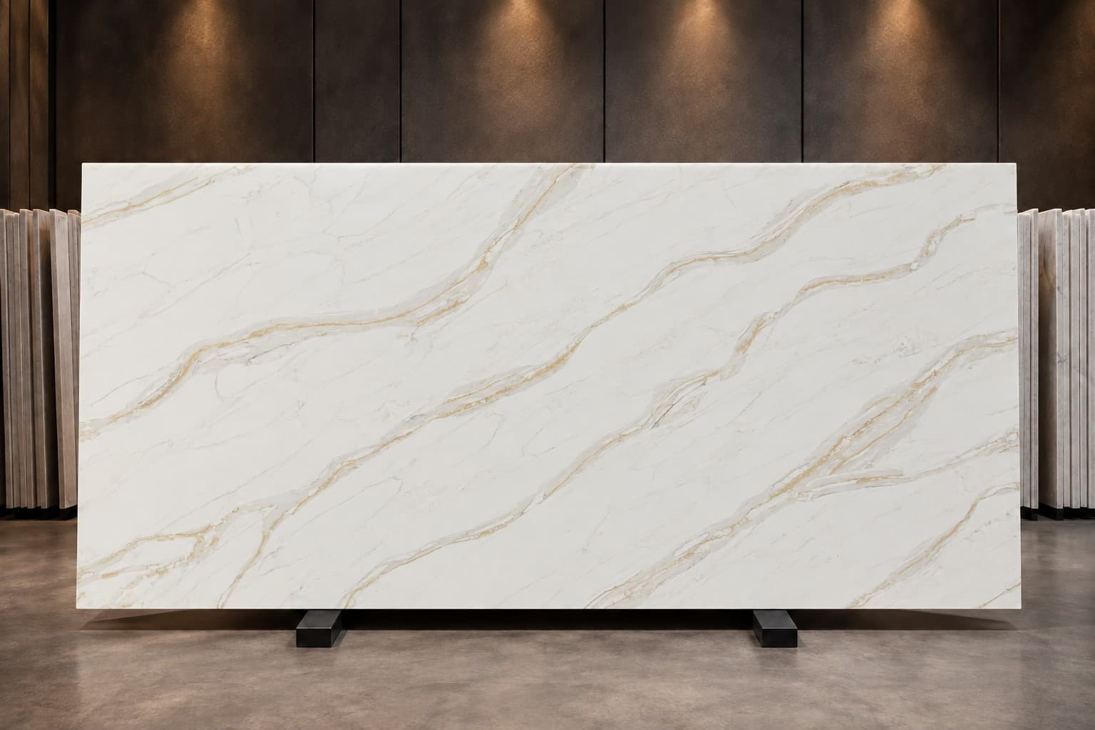 Calacatta Storm Gold full slab